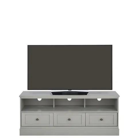 BOXED DARCY TV UNIT LIGHT GREY, SIZE UNSPECIFIED