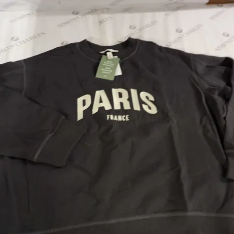H&M PARIS GREY JUMPER - EUR S