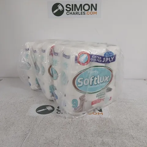 5 X 9 ROLLS PURRFS SOFTLUX BATHROOM TISSUE 