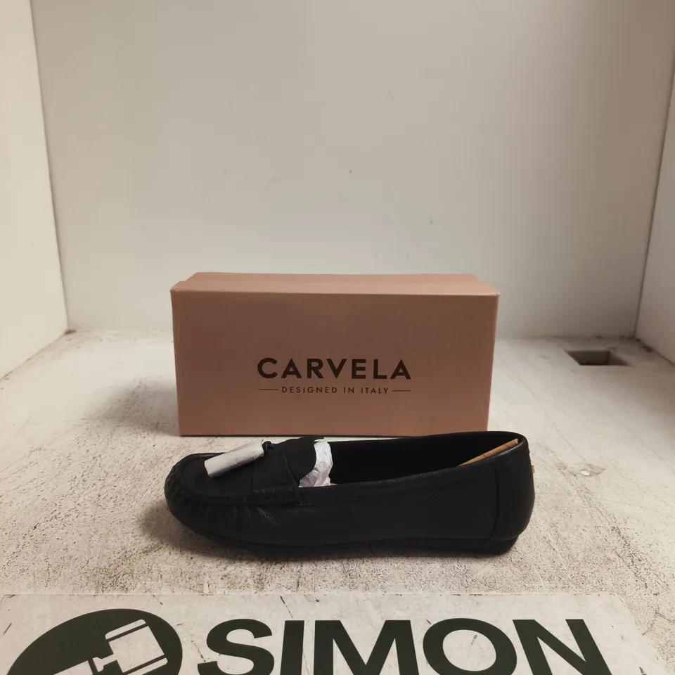CARVELA BLACK LEATHER FLATS – LADIES' SHOES (EU 40) UK 7