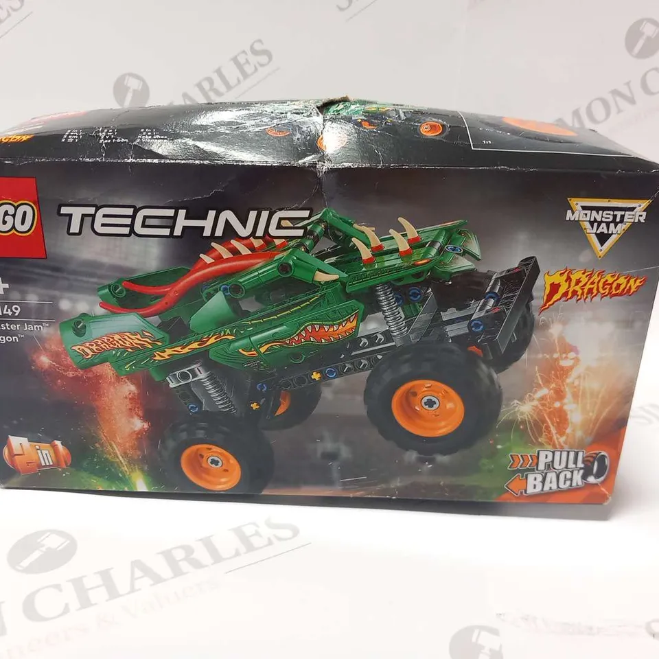 BOXED LEGO TECHNIC 42149 MONSTER JAM DRAGON 