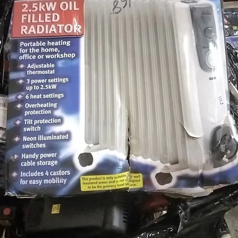 BOXED CLARKE 2.5KW OIL FILLED RADIATOR 