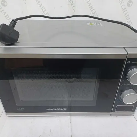 MORPHY RICHARDS MICROWAVE IN SILVER