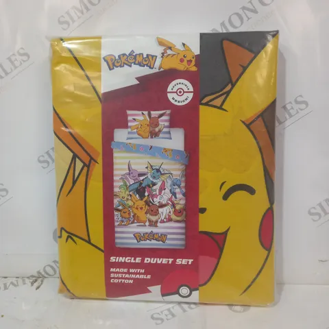 POKΓMON SINGLE DUVET SET