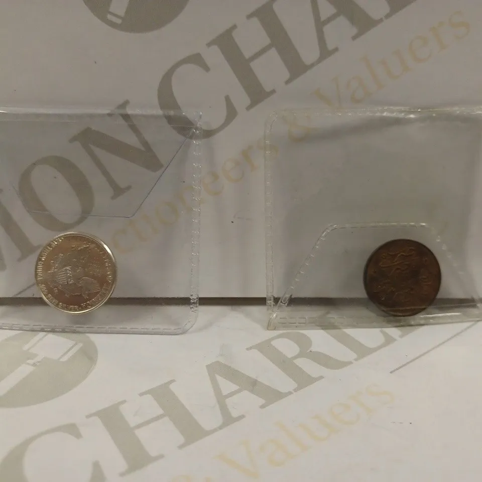 BOX TO CONTAIN 7 X HISTORICAL & COLLECTORS COINS. DESIGNS AND CURRENCIES VARY 