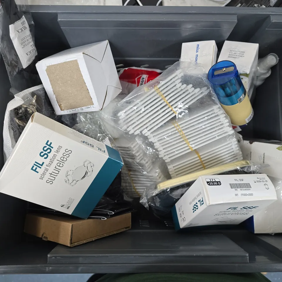 BOX OF ASSORTED ITEMS TO INCLUDE - NO SMOKING - STAIN TREATER - 