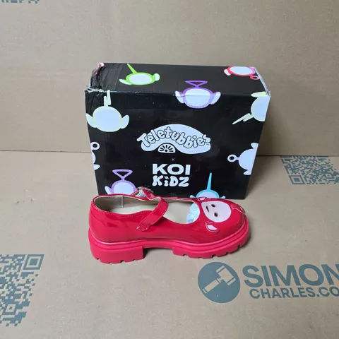 BOXED KOI KIDZ PO TELETTUBBIES KIDZ MARY JANES SHOES UK SIZE 3 