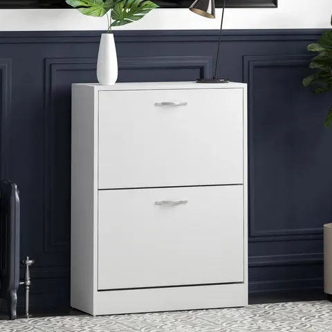BOXED 8 PAIR FLIP DOWN SHOE STORAGE CABINET ORGANISER
