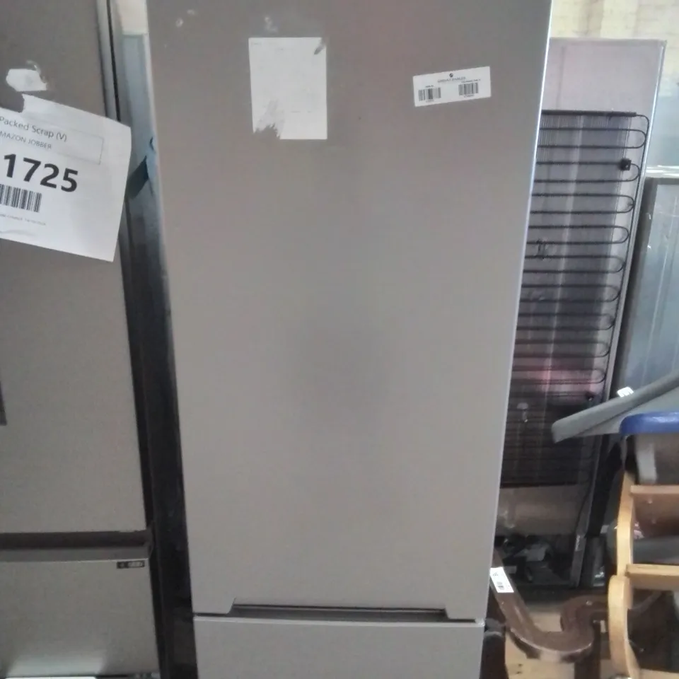 RUSSELL HOBBS FREESTANDING FRIDGE FREEZER IN SILVER RH54FF180S - UNPROCESSED RAW RETURN