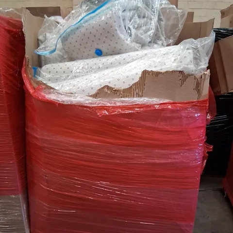 PALLET CONSISTING OF A LARGE QUANTITY OF ASSORTED HOUSEHOLD AND ELECTRICAL PRODUCTS AND ACCESSORIES TO INCLUDE; RUGS