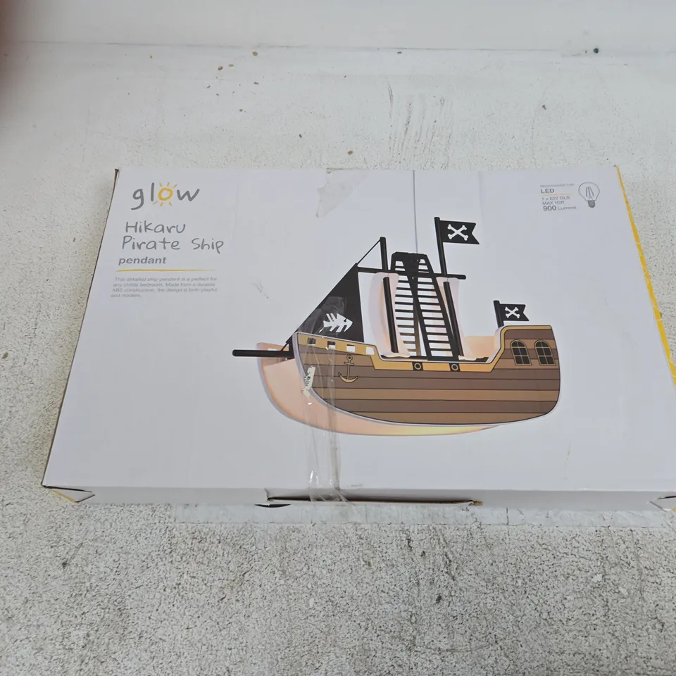 GLOW HIKARU PIRATE SHIP PENDANT LIGHT – BOXED