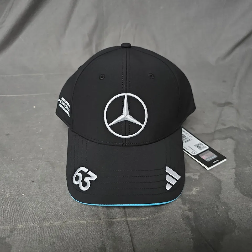 ADIDAS MECERDES AMG PATRONAS FORMULA ONE GEORGE RUSSELL CAP IN BLACK/BLUE