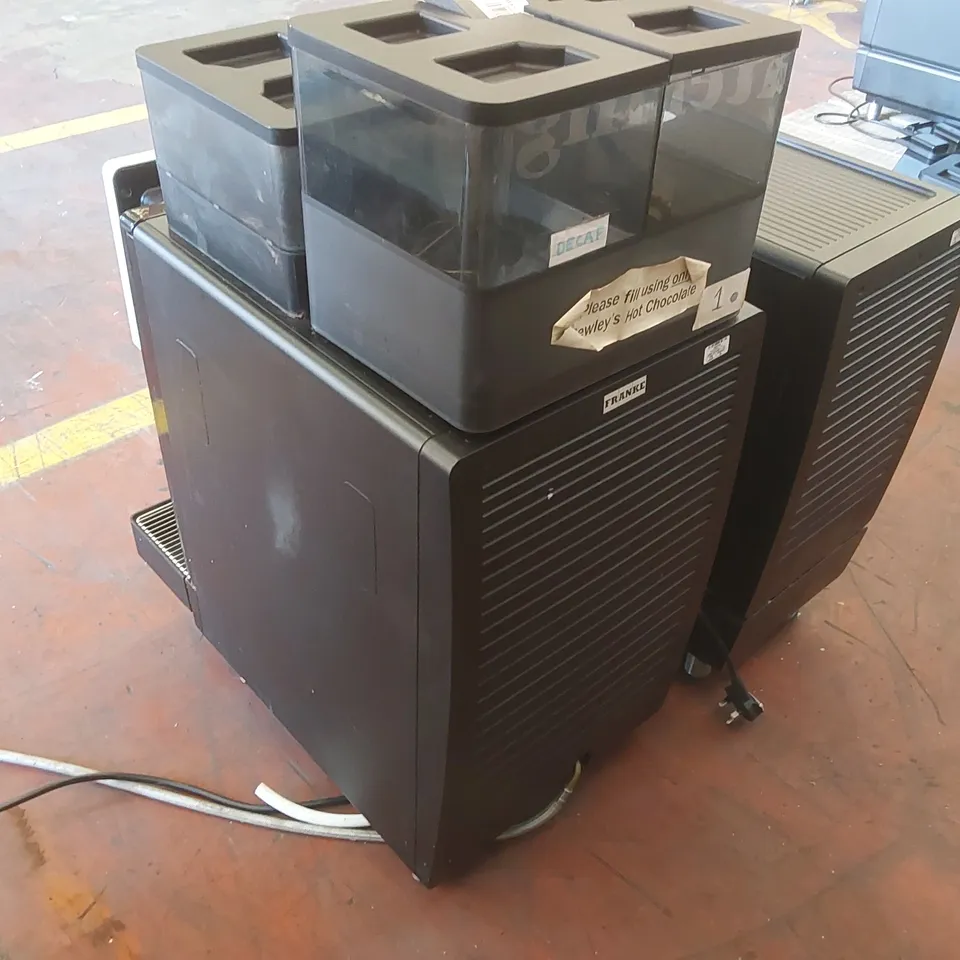 FRANKE A600 SWISS MADE COMMERCIAL COFFEE MACHINE WITH CLEANMASTER MILK CHILLER