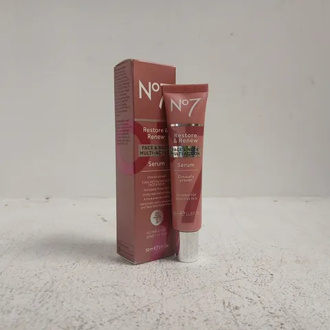 NO7 RESTORE & RENEW FACE & NECK SERUM – 30 ML