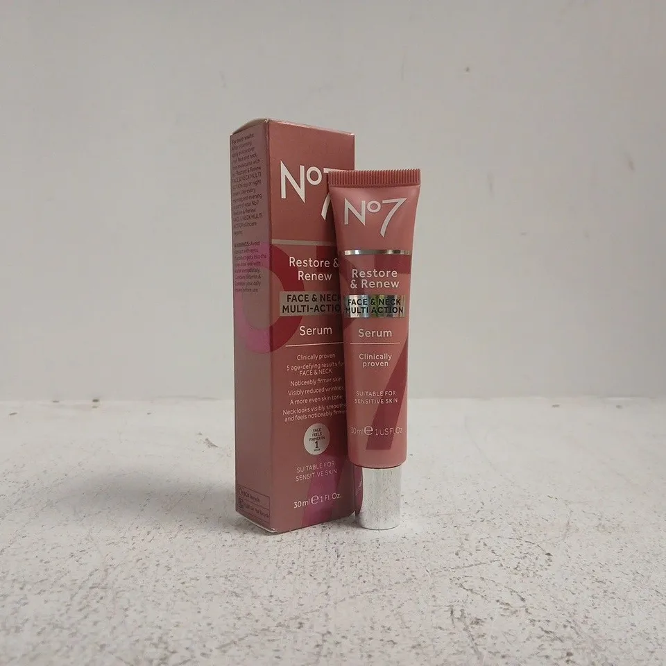 NO7 RESTORE & RENEW FACE & NECK SERUM – 30 ML