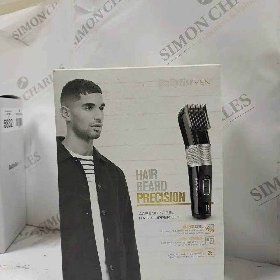 BOXED MENS BABYLISS HAIR&BEARD PRECISION CLIPPER SET