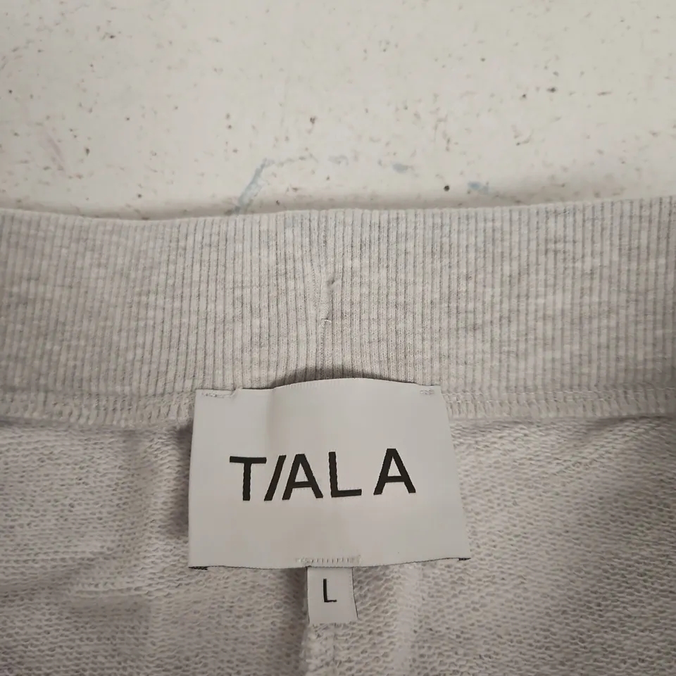 TALA GREY MARL SWEATPANTS WITH DRAWSTRING - UK SIZE L