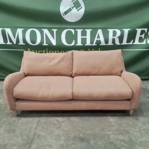 QUALITY DESIGNER EX SHOWROOM 3 SEATER FABRIC SOFA