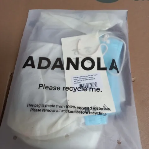 ADANOLA LIGHTWEIGHT RIPSTOP DOUBLE-LAYER SHORT – MARSHMALLOW WHITE SIZE S