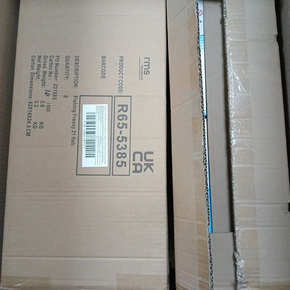 BOX OF APPROXIMATELY 24 FISH LIKE FRENZY TOYS