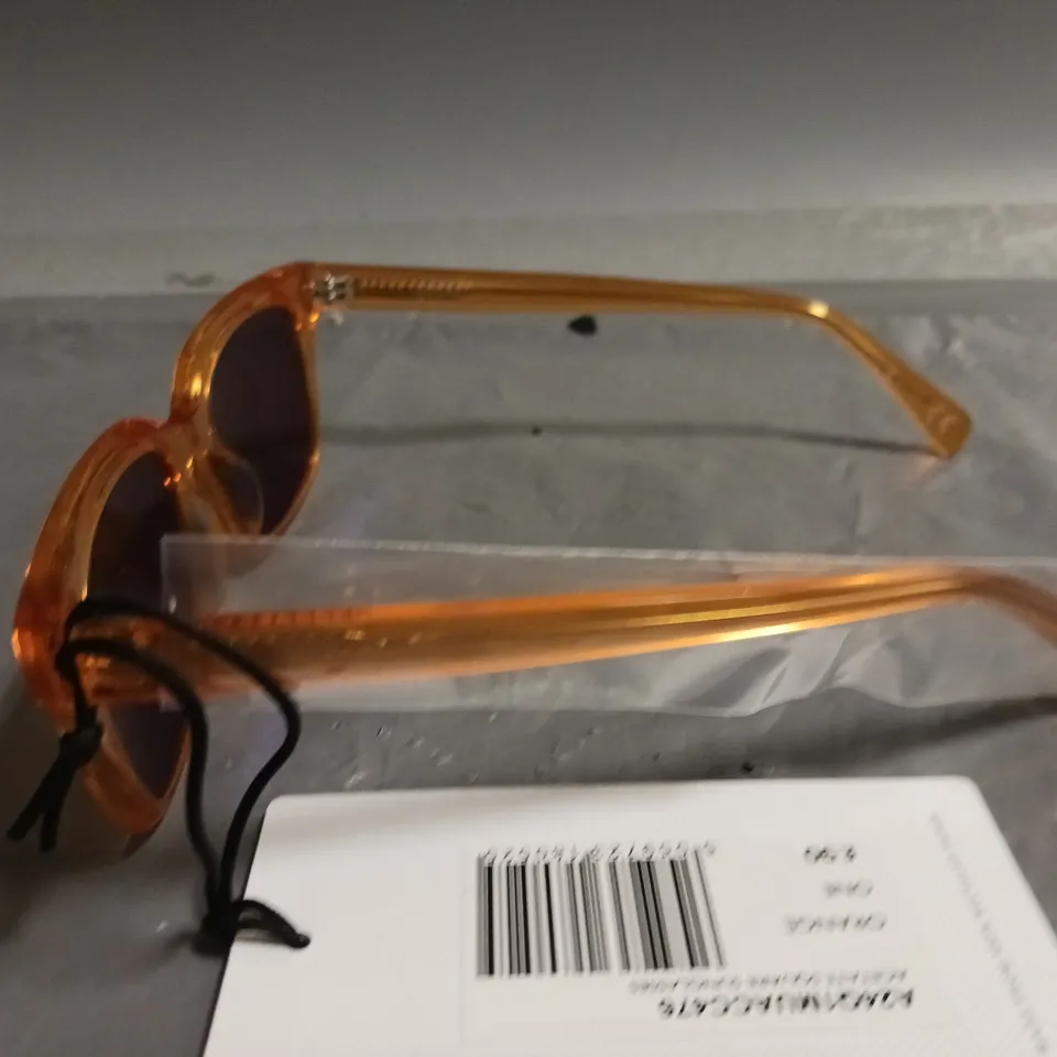 PRETTY GREEN ACETATE SQUARE SUNGLASSES - ORANGE