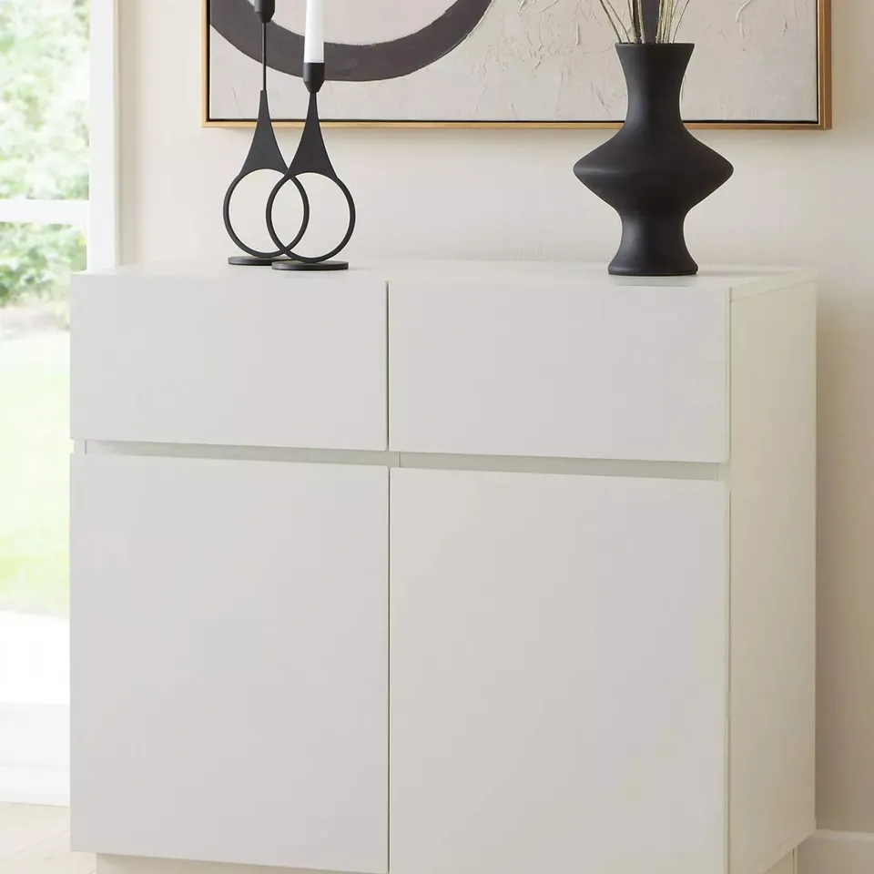 CROFT COMPACT SIDEBOARD - WHITE - COLLECTION ONLY