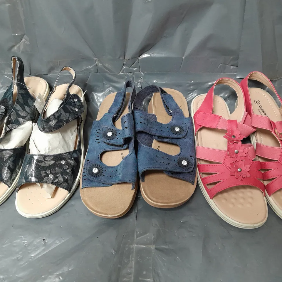 BOX OF APPROXIMATELY 10 ASSORTED PAIRS OF SHOES IN VARIOUS STYLES, COLOURS AND SIZES