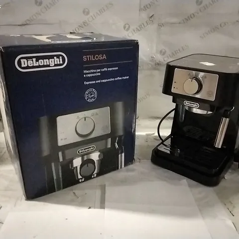 BOXED DELONGHI STILOSA ESPRESSO AND CAPPUCCINO COFFEE MAKER 