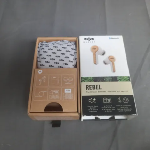 BOXED MARLEY REBEL TRUE WIRELESS EARPHONES - WHITE 