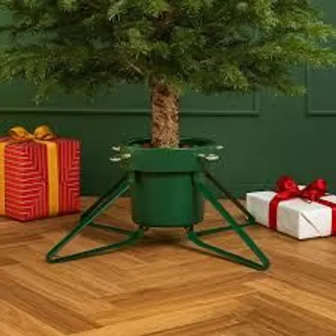BOXED NEO GREEN CHRISTMAS TREE STAND (1 BOX)