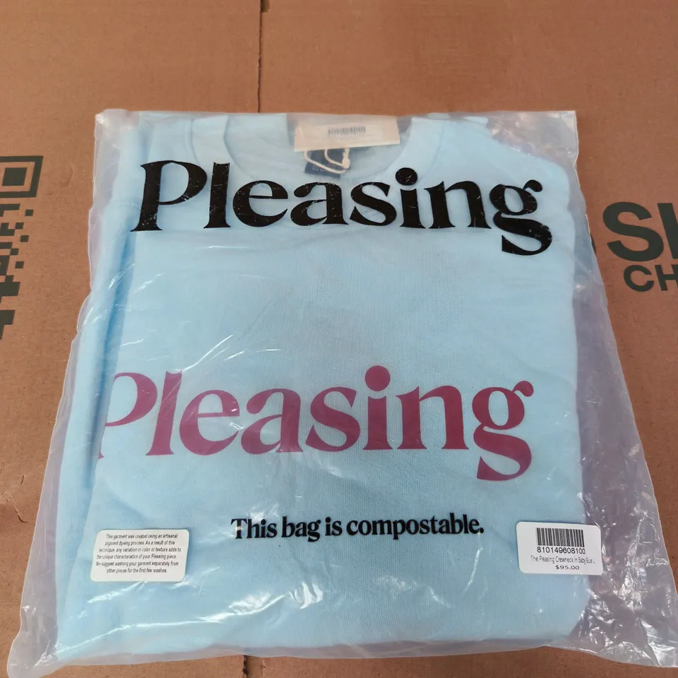 PLEASING CREWNECK SWEATSHIRT – BABY BLUE – SIZE L
