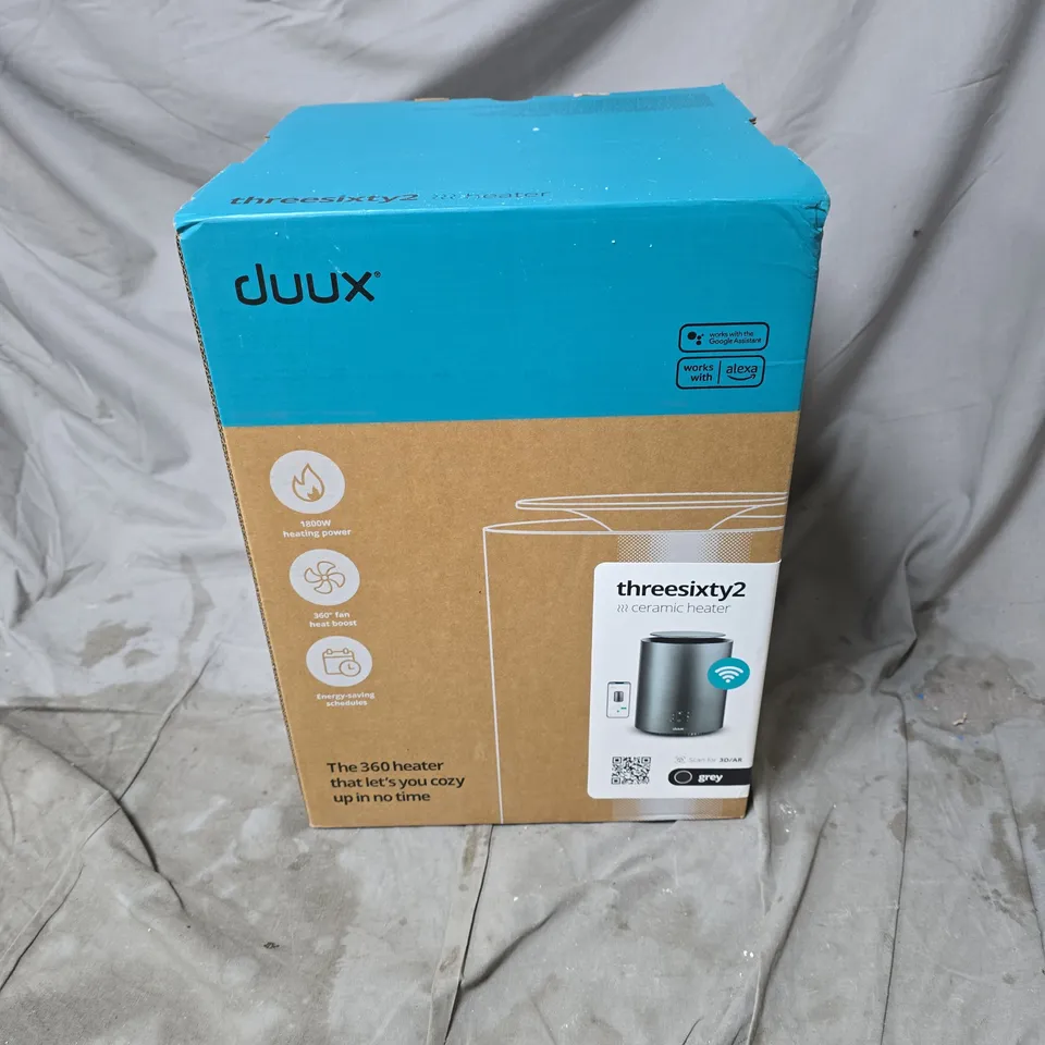 DUUX THREESIXTY2 CERAMIC HEATER BOXED WITH MANUAL