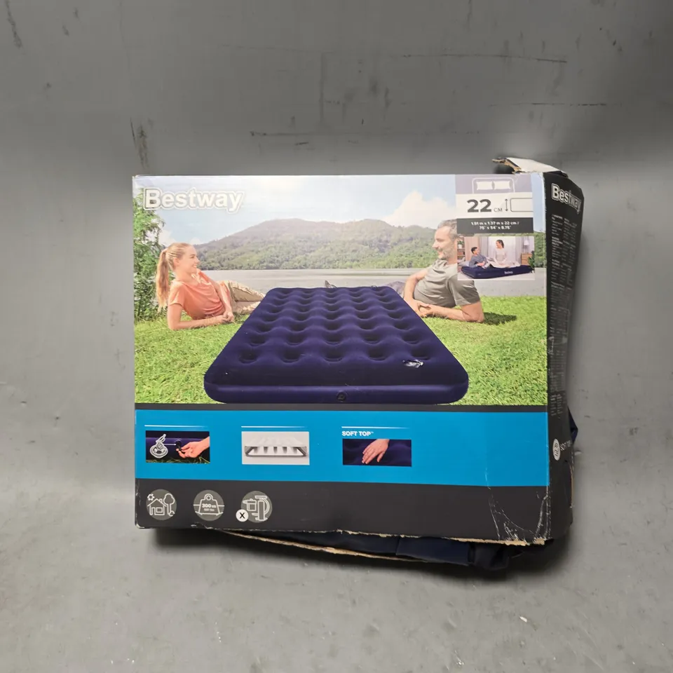 BESTWAY AIR MATRESS - 1.91M X 1.37M X 22CM 
