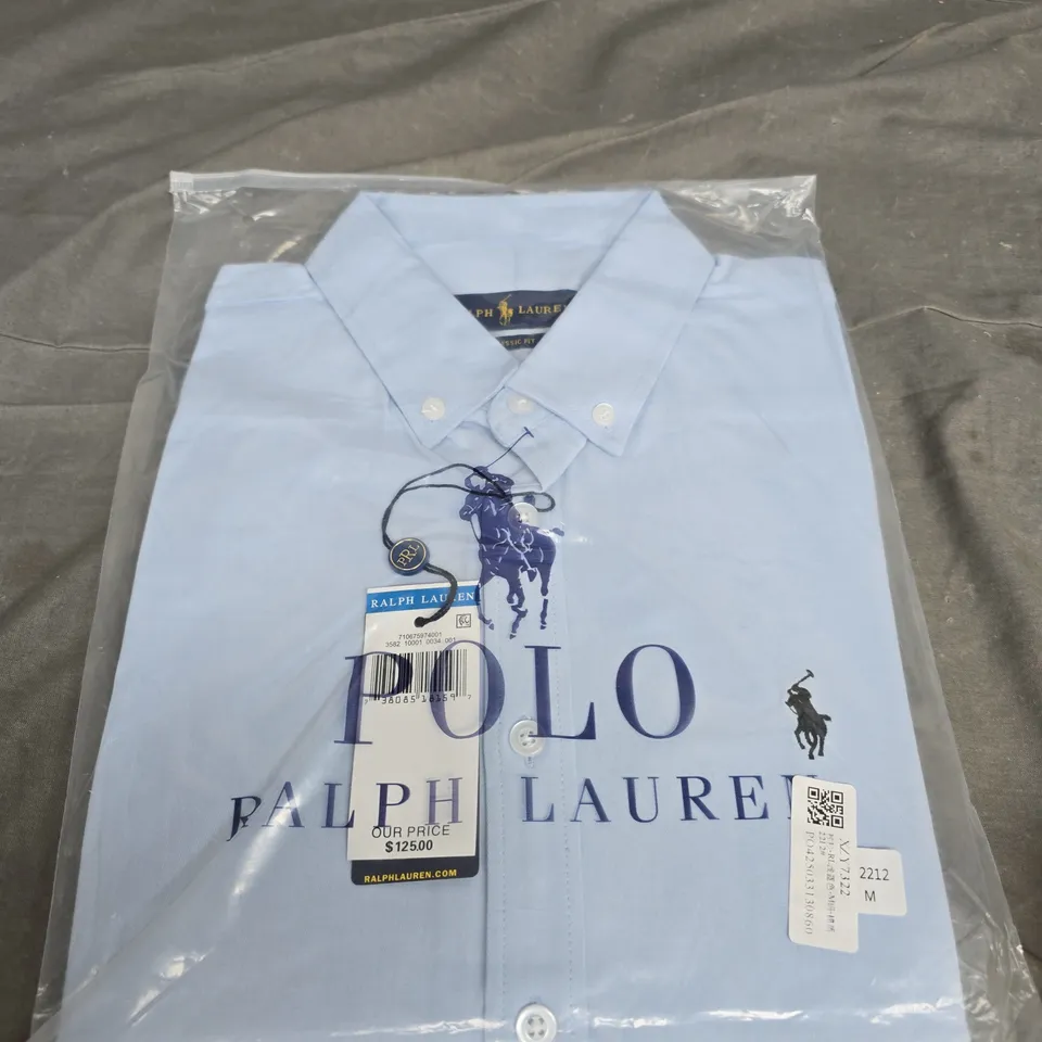 RALPH LAUREN LIGHT BLUE LONG SLEEVE SHIRT SIZE M 