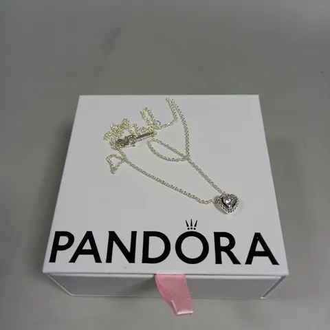 PANDORA ELEVATED HEART NECKLACE