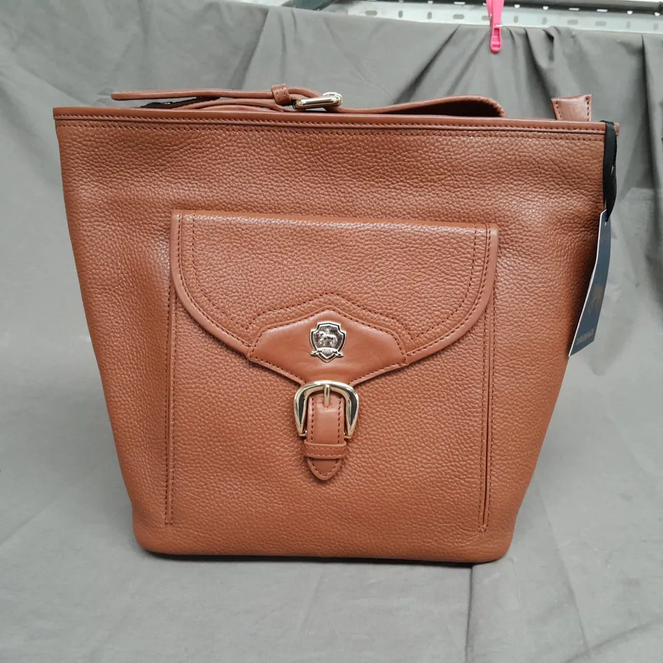 PAUL COSTELLOE BUCKLE HOBO BAG 