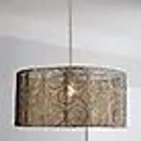 BOXED MANILA NICKEL EASY FIT PENDANT SHADE