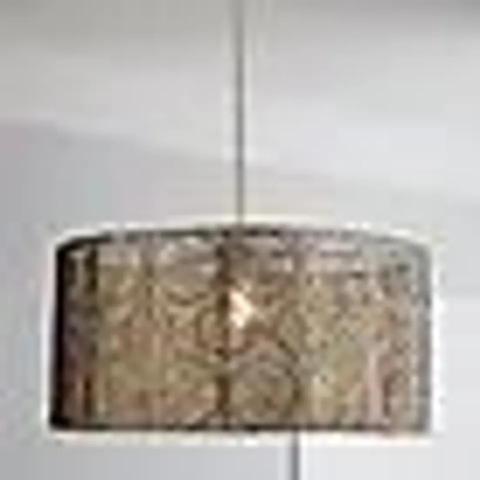 BOXED MANILA NICKEL EASY FIT PENDANT SHADE