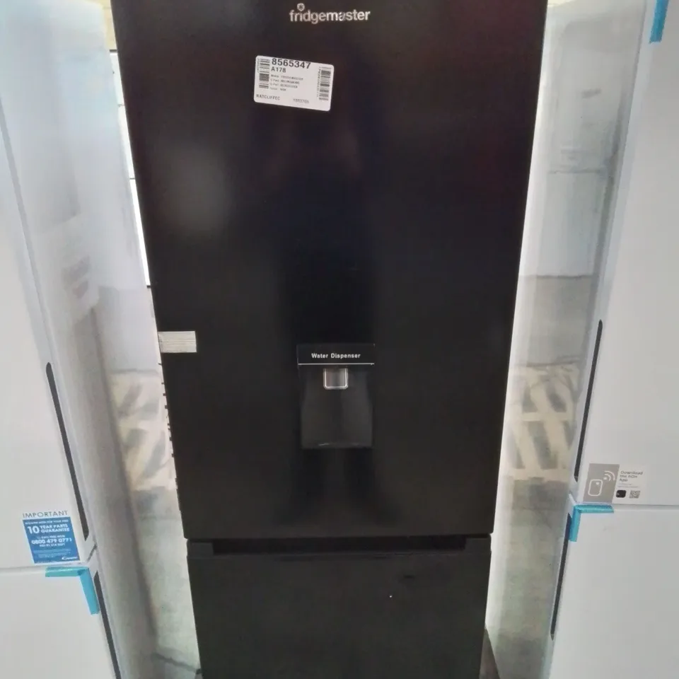 FRIDGEMASTER TALL STANDING FRIDGE FREEZER IN BLACK MC55251DEB - UNPROCESSED RAW RETURN