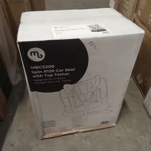 BOXED MYBABIIE MBCS200 SPIN R129 CAR SEAT WITH TOP TETHER 