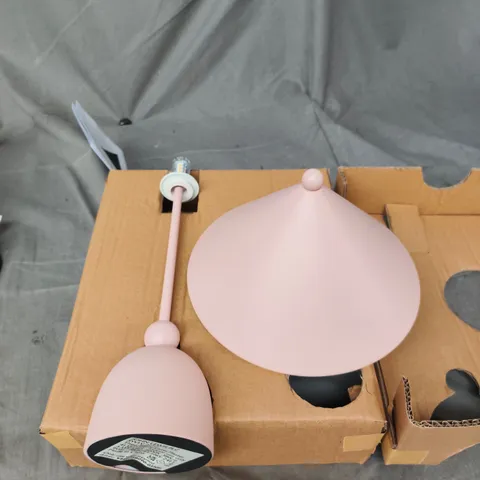 JOHN LEWIS THEO TABLE LAMP – PINK SHADE, LED 3.5W, 3000K