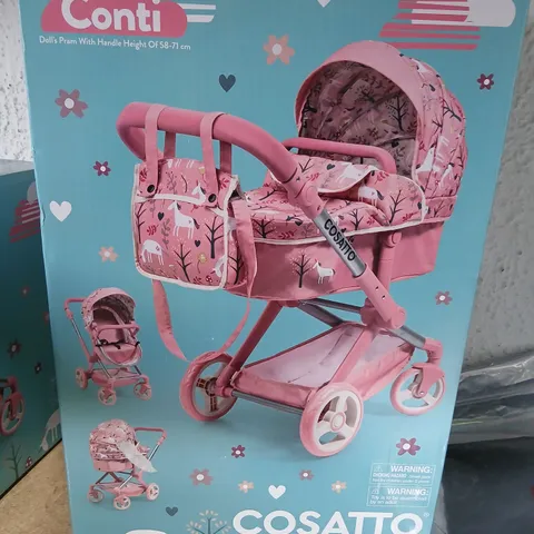 COSATTO CONTI DOLL'S PRAM β PINK (BOXED)
