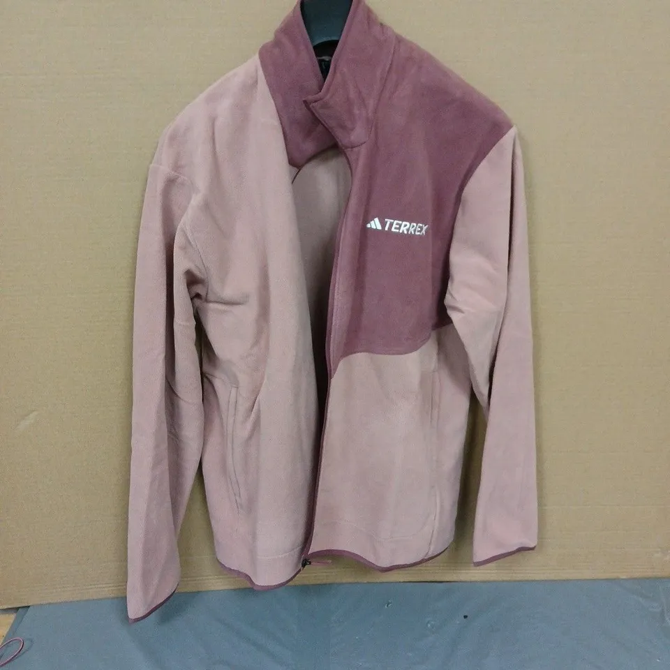 ADIDAS TERREX JACKET – MAUVE TWO-TONE, ZIP-FRONT