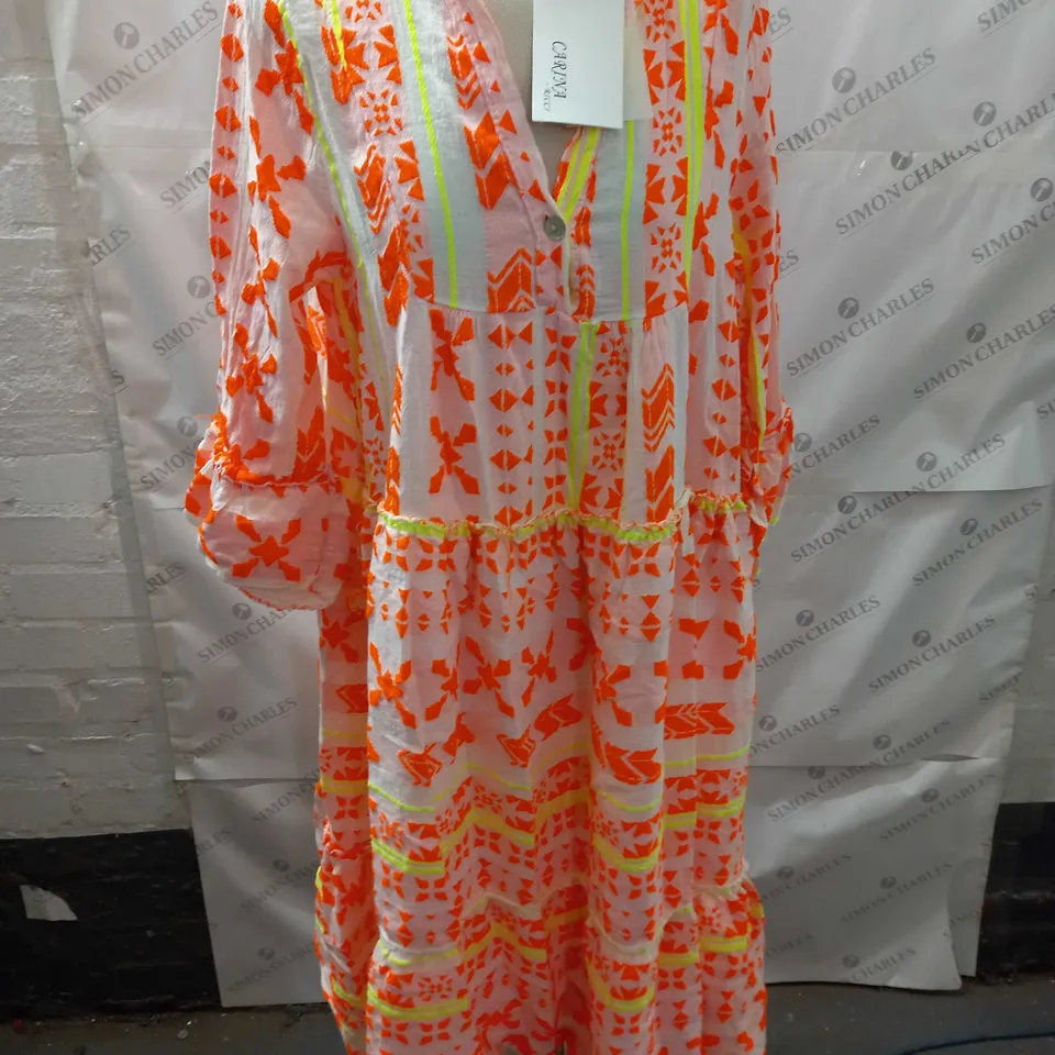 CARINA RICCI ORANGE DRESS - SIZE UNSPECIFIED