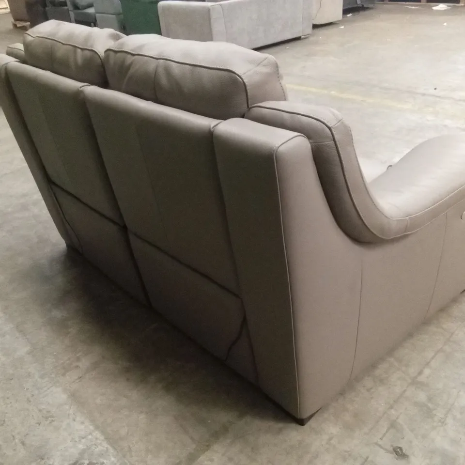 QUALITY DESIGNER ITALIAN MADE DEGANO 2 SEATER ELECTRIC RECLINER LEATHER SOFA