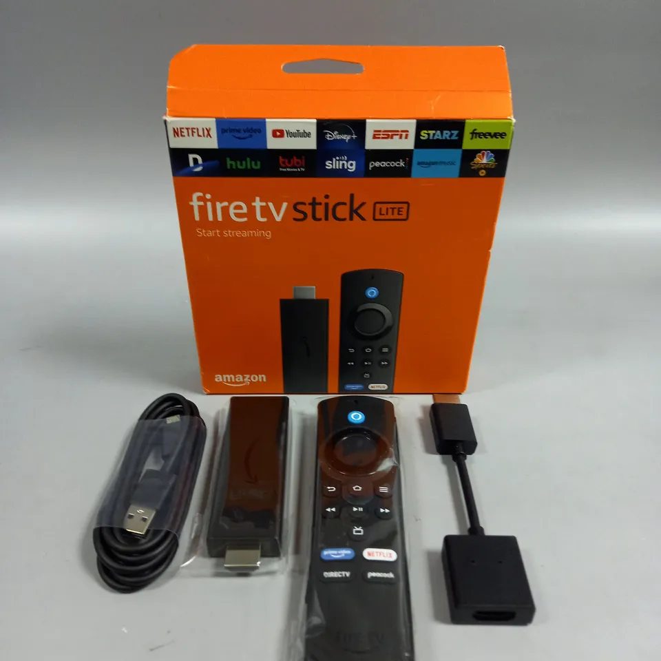 BOXED AMAZON FIRE TV STICK LITE 
