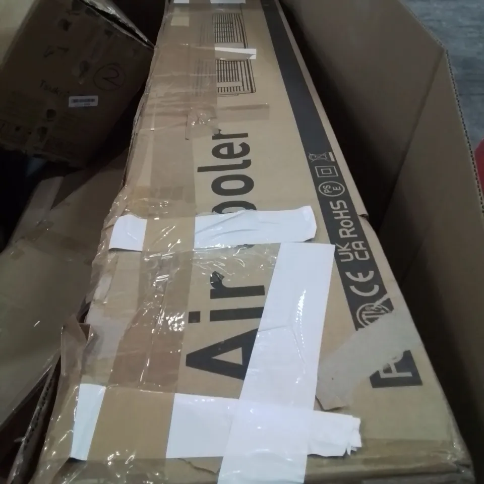 PALLET OF MIXED HOUSEHOLD ITEMS TO INCLUDE; HEATED BLANKET, RICE COOKER LARGE AC AIR COOLER UNIT ETC.