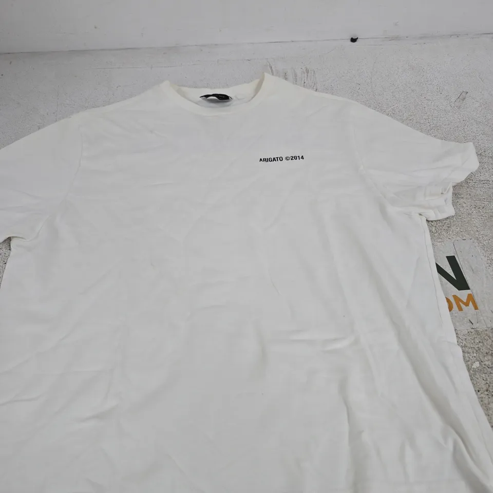 AXEL ARIGATO WHITE COTTON T-SHIRT – WOMEN'S, UK SIZE M