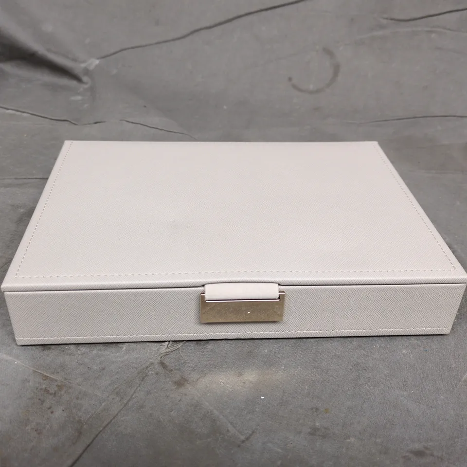 Stackers Ladies Faux Leather & Velvet Classic Jewellery Box Lid