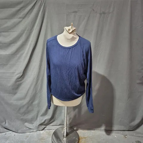 CYBERJAMMIES MARINA NAVY SLOUCH JERSEY PYJAMA TOP – LONG SLEEVE, UK 12